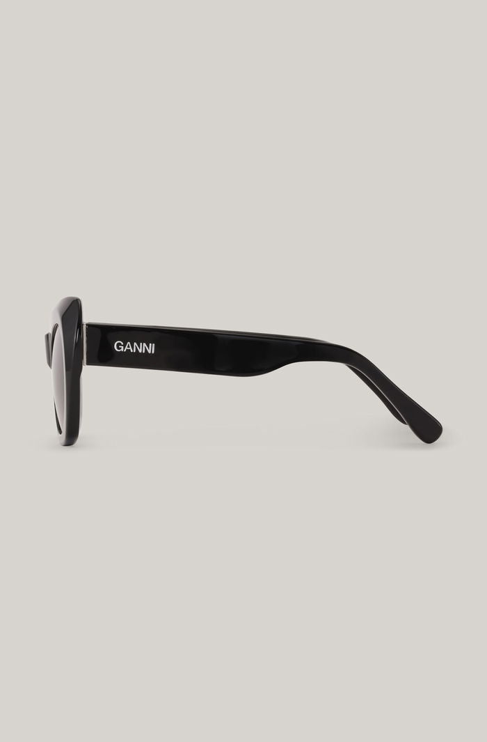 GANNI Big Butterfly Sunglasses - Black