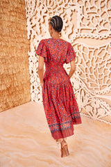 ULLA JOHNSON Lyria Dress - Poppy US4 NZ8