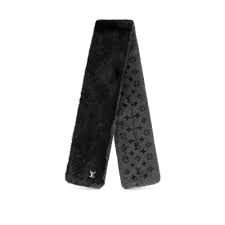 LOUIS VUITTON Monogram Reverse Fur Scarf