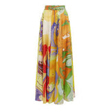 ALEMAIS Luca Silk Skirt - Multi Sz8