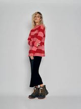NEWLANDS Ziggy Sweater - Pink & Red SzM