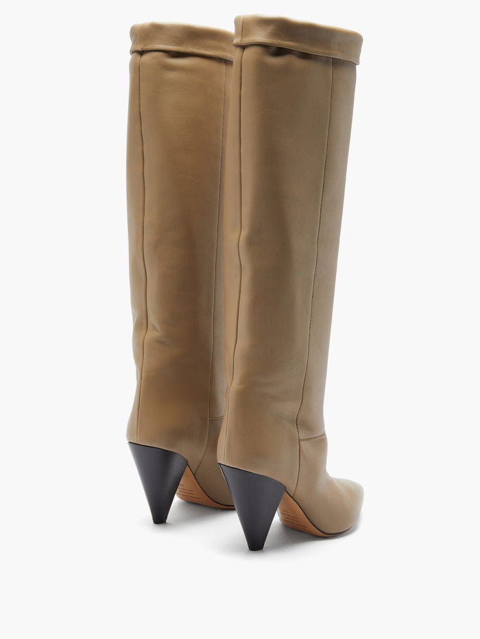 ISABEL MARANT Loens High Boots - Taupe EU38