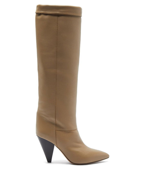 ISABEL MARANT Loens High Boots - Taupe EU38