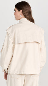 ISABEL MARANT Edine Jacket - Ecru Sz34 NZXS