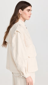 ISABEL MARANT Edine Jacket - Ecru Sz34 NZXS