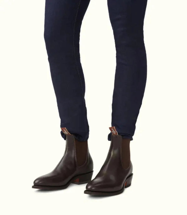 RM WILLIAMS Lady Yearling Boot Rubber Sole – Chestnut Sz10