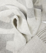 JACQUEMUS Logo Virgin Wool Scarf - Grey