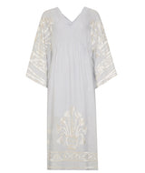 GREEK ARCHAIC KORI Kaftan Dress - Light Grey SzS