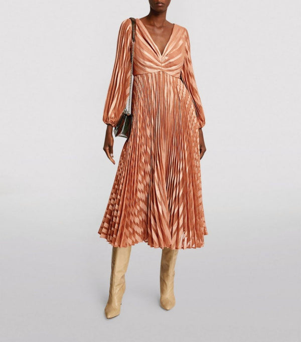 ZIMMERMANN  Sunray Midi Dress - Ballet Sz3 NZ14