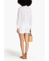 MELISSA ODABASH Broderie Anglaise Cotton Playsuit - SzM