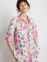 SUNSET LOVER Foliage Shirt - Pressed Flora Sz14