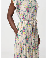 ZADIG & VOLTAIRE Razy Floral Print Midi Dress - Soft Bouquet SzS