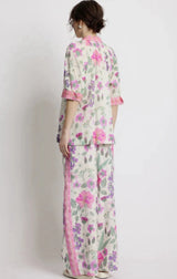 SUNSET LOVER Foliage Shirt - Pressed Flora Sz14