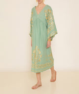 GREEK ARCHAIC KORI Kaftan Dress - Green SzM