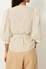 SESSUN Georgia Shirt - Sandcream SzL