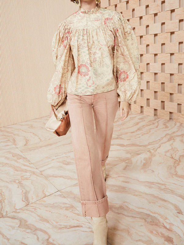 ULLA JOHNSON Ardith Blouse - Haze US8 NZ12
